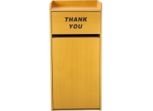FQTC601 Laminate trash can with tray top